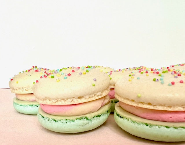 Birthday Cake Macarons