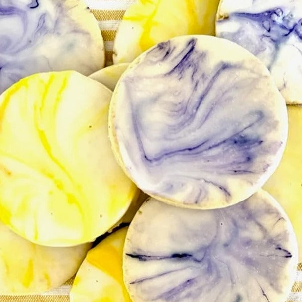 Glazed Lemon/Lavender Sugar Cookies