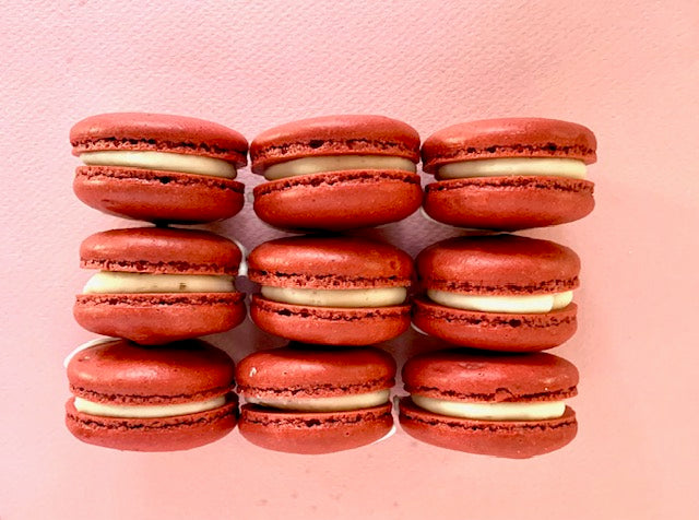 Red Velvet Macarons