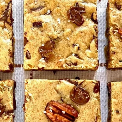 Bourbon, Chocolate and Pecan Blondie
