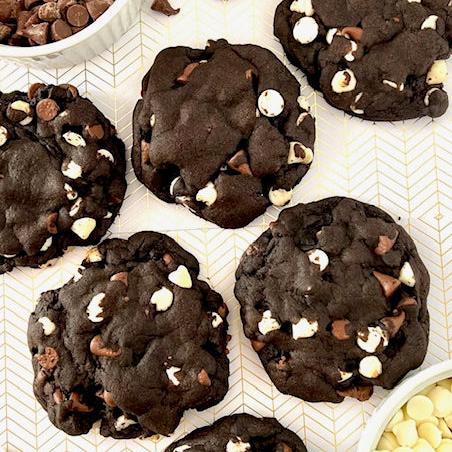 Gourmet Triple Chocolate Cookies