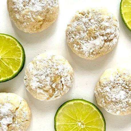 Coconut Lime Crinkle Cookie