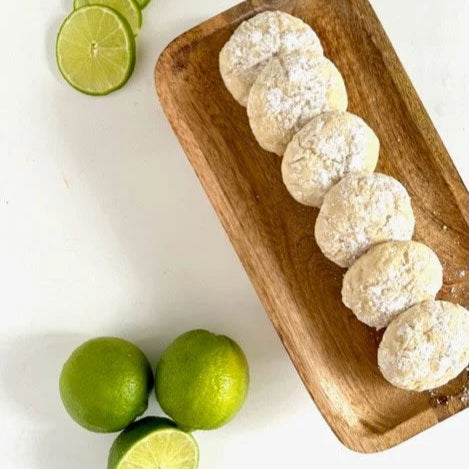 Coconut Lime Crinkle Cookie