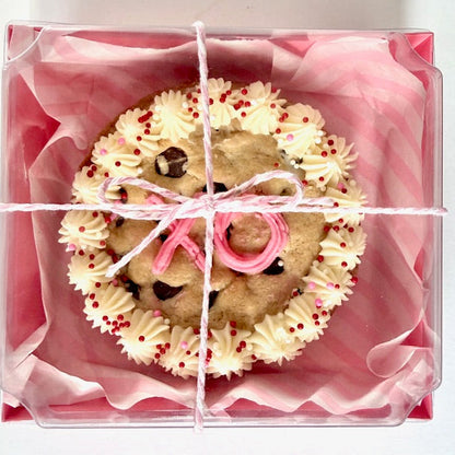 Valentine XO Chocolate Chip Cookie Cake