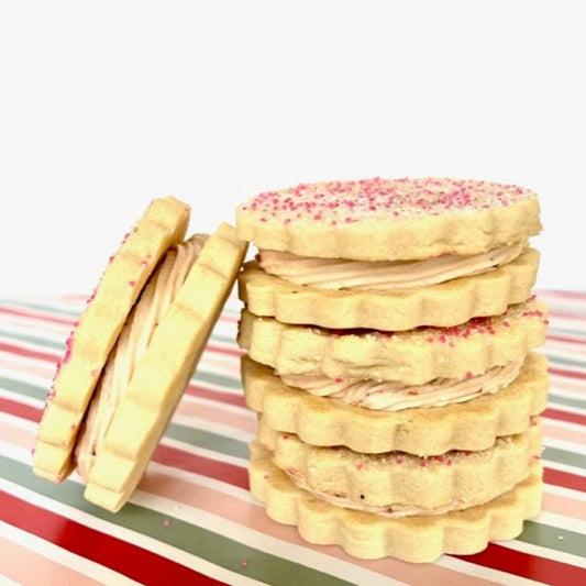 Raspberry Cream Sandwich Cookies