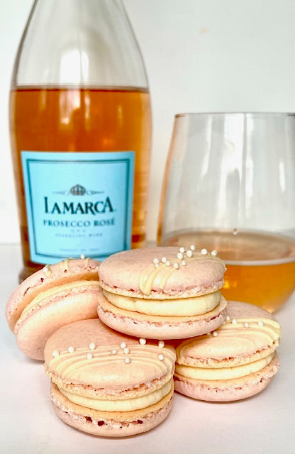 Pink Champagne Macarons