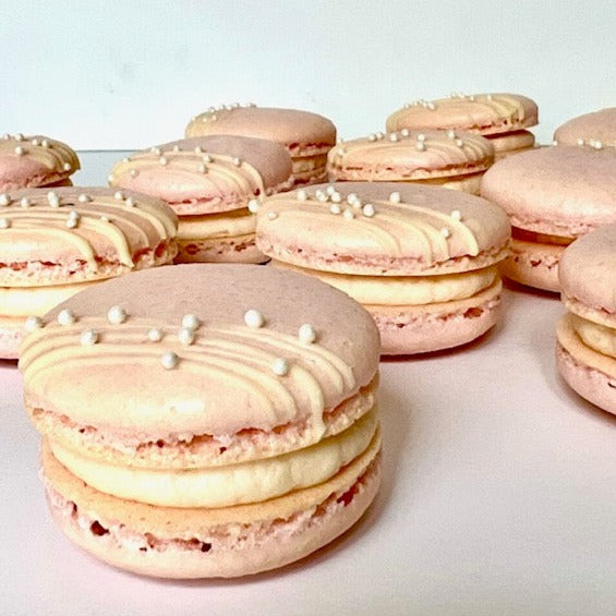 Pink Champagne Macarons